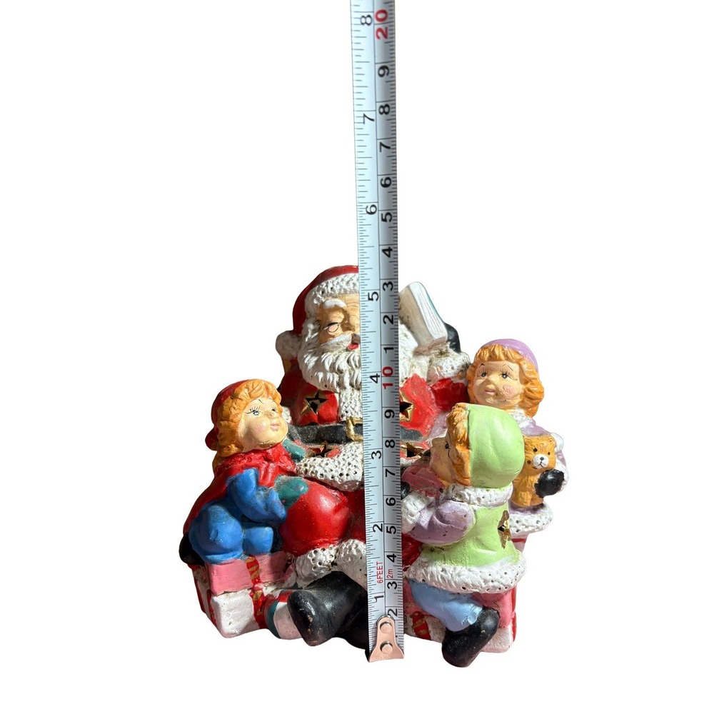 Vintage 1994 Artmark Stories With Santa Ceramic Night Light Christmas Children‎ - Picture 14 of 14